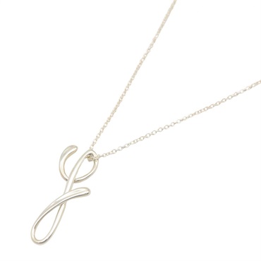 TIFFANY＆CO Letter Necklace Pendant Silver925 Used Unisex