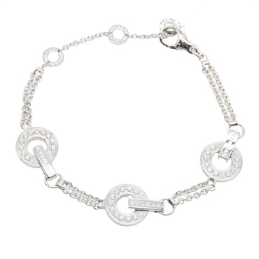 BVLGARI Bvlgari Bvlgari Diamond Bracelet 357939 18KWG White Gold Used Women