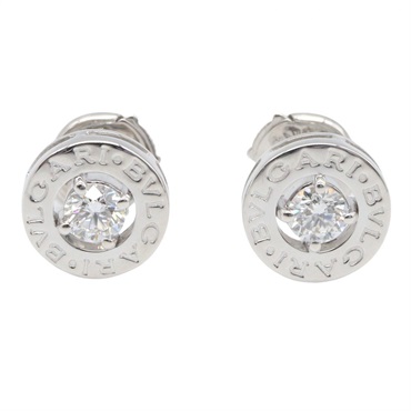 BVLGARI BVLGARI BVLGARI Diamond Pierced earrings 18KWG White Gold Used women