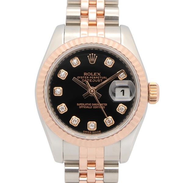 ROLEX Datejust Diamond Random Number Wrist Watch 179171G Auto winding K18PG SS
