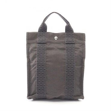 HERMES Herline A dos PM Rucksack Backpack Nylon canvas Gray Used Women SHW