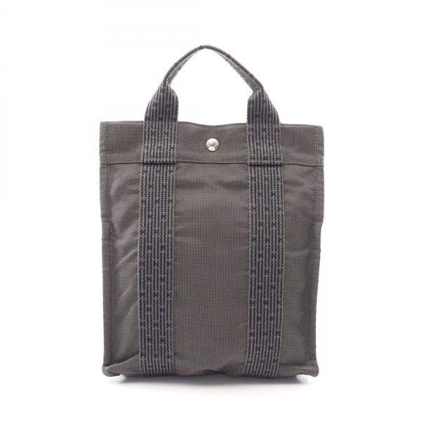 HERMES Herline A dos PM Rucksack Backpack Nylon canvas Gray Used Women SHW