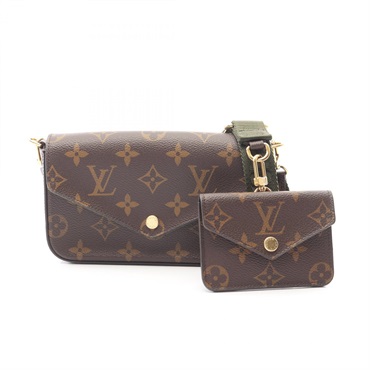 LOUIS VUITTON Multi Pochette Felicie Shoulder crossbody Bag M80091 Monogram used