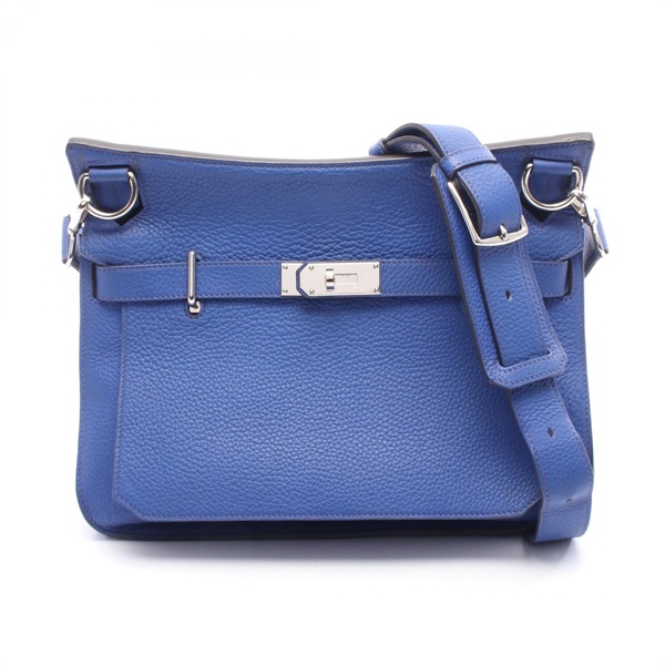 HERMES Jypsiere 31 Shoulder Bag Taurillon leather Blue electric Used Women SHW O