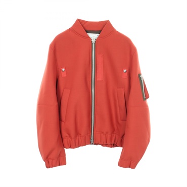 Sacai Suiting Bonding Blouson Military jacket wool polyester Brown #1 Used mens