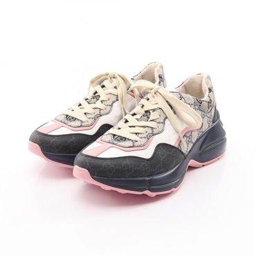 GUCCI Lighton GG Supreme sneakers #36.5 shoes 692902 canvas Multicolor women