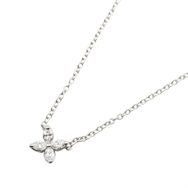 TIFFANY & CO Victoria Diamond Necklace Pendant Pt950 Platinum Clear Used Women