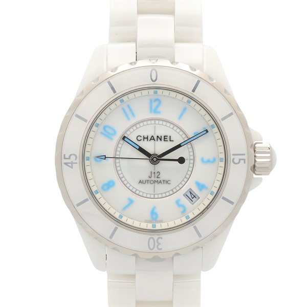 CHANEL J12 Blue light Wrist Watch H3827 Automatic winding ceramic Used mens