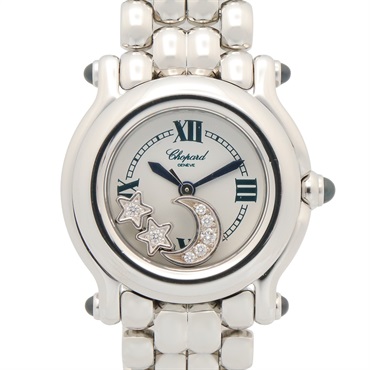 Chopard Happy Sports Diamond Wrist Watch 27/8250-23 Quartz SS Used Women