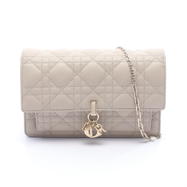 Christian Dior My Dior Daily Chain Pouch Cannage Shoulder Bag S0937ONMJ leather