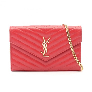 SAINT LAURENT PARIS Cassandra Classic Chain Crosssbody Shoulder Bag 377828 Used