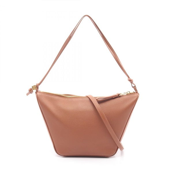 LOEWE Hammock Hobo Mini Shoulder Handbag A538G13X01 leather Brown Used Women