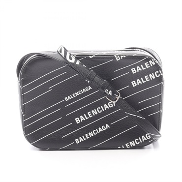 BALENCIAGA EVERYDAY CAMERA S Shoulder Crossbody Bag 552370 leather Black Used