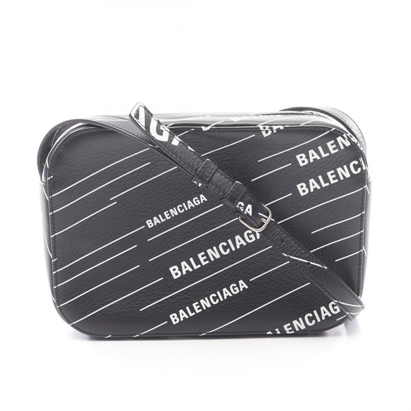 BALENCIAGA EVERYDAY CAMERA S Shoulder Crossbody Bag 552370 leather Black Used