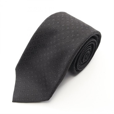 LOUIS VUITTON Monogram Tie M75294 silk Black Used mens