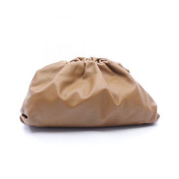 BOTTEGA VENETA The pouch Clutch bag 576227 leather Brown Used Women