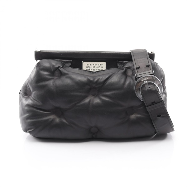 Maison Margiela Gram Slam Medium Shoulder Bag Lamb leather Black Used Women