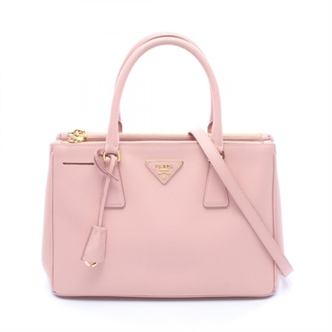 PRADA SAFFIANO LUX Galleria Shoulder Handbag BN1801 Saffiano leather Pink Used
