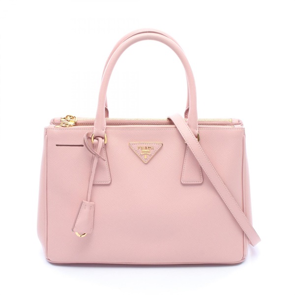 PRADA SAFFIANO LUX Galleria Shoulder Handbag BN1801 Saffiano leather Pink Used