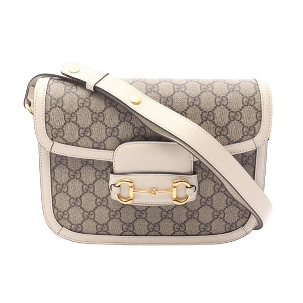 GUCCI Horsebit 1955 GG Supreme Shoulder Cossbody Bag 602204 canvas leather Used