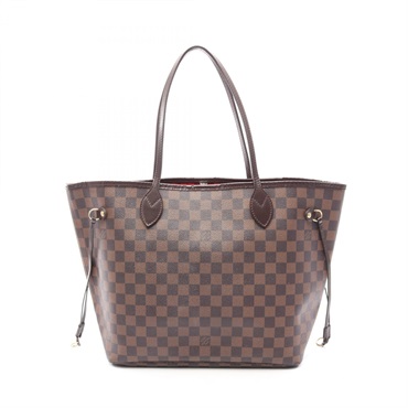 LOUIS VUITTON Neverfull MM Shoulder Tote Bag N51105 Damier canvas Ebene Used LV