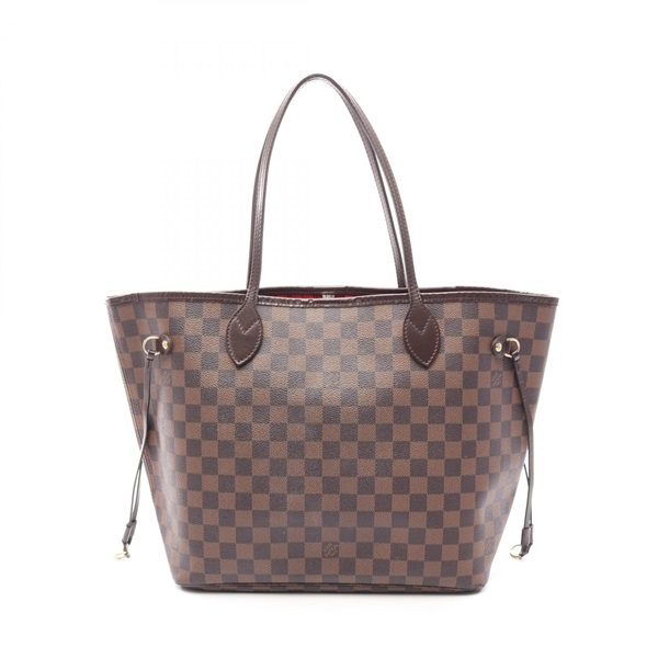 LOUIS VUITTON Neverfull MM Shoulder Tote Bag N51105 Damier canvas Ebene Used LV
