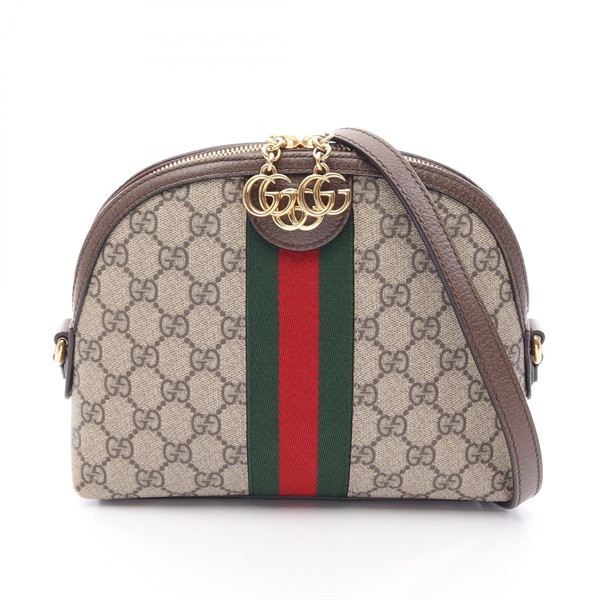 GUCCI Ophidia GG Supreme crossbody Shoulder Bag 499621 canvas leather Beige Used