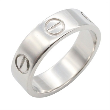 CARTIER Love Ring 18KWG White Gold Used Unisex US size 6 #52