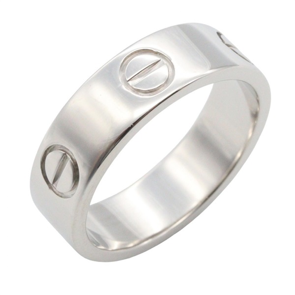 CARTIER Love Ring 18KWG White Gold Used Unisex US size 6 #52