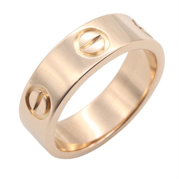 CARTIER Love Ring 18KPG Pink Rose Gold Used Unisex US size 5 #49