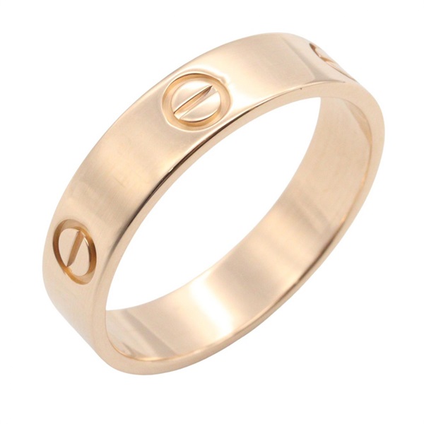 CARTIER Love Ring 18KPG Pink Rose Gold Used Unisex US size 11.5 #66