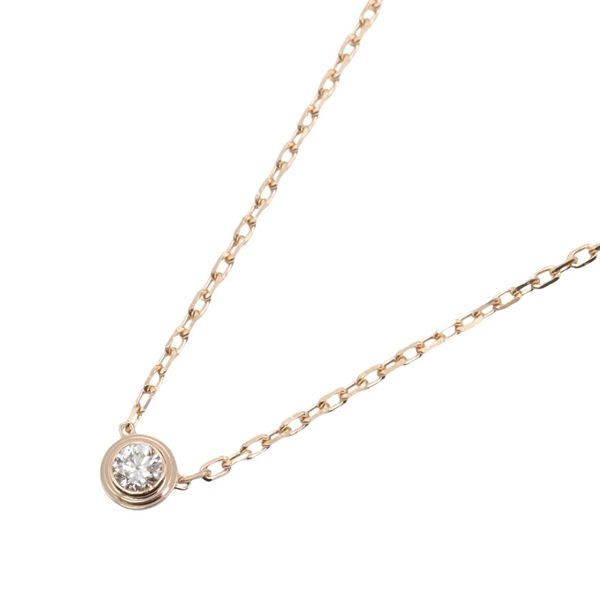 CARTIER D'amour SM Necklace Diamond 18KPG Pink Rose Gold Used women