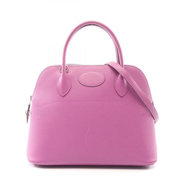 HERMES Bolide 31 Shoulder Handbag Epsom leather Purple Cyclamen Used SHW J women