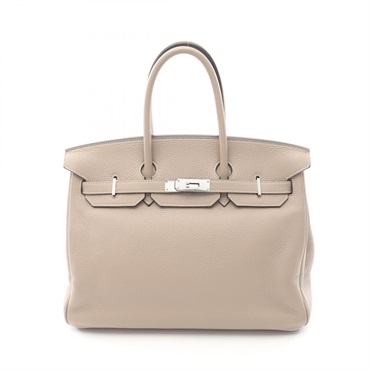 HERMES Birkin 35 Handbag N Togo leather Gris tourterelle Used SHW