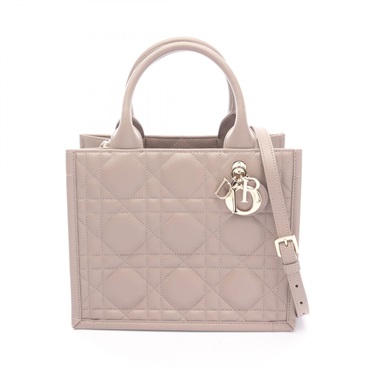 Christian Dior BOOK TOTE Small Macro Cannage crossbody Handbag M1325OWHP leather