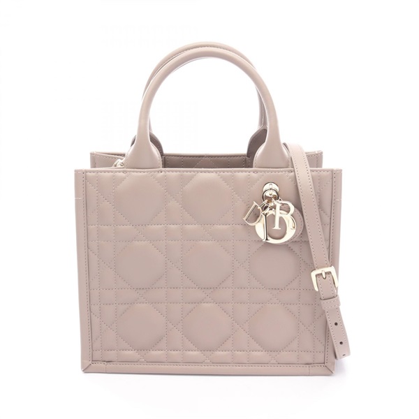 Christian Dior BOOK TOTE Small Macro Cannage crossbody Handbag M1325OWHP leather