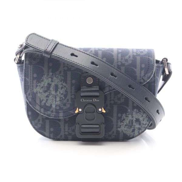 Christian Dior Saddle Tears Flap Messenger Mini Shoulder Bag 2ADCA435DDO canvas