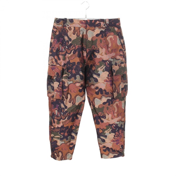 Christian Dior PETER DOIG Camouflage Cargo Pants #50 polyester Brown mens