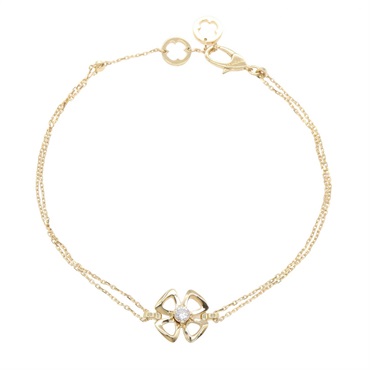 BVLGARI Fiorever ML 1PD Diamond Bracelet 355326 18KYG Yellow Gold Used Women