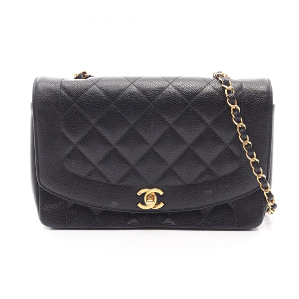 CHANEL Matelasse Diana Flap Chain Shoulder Crossbody Bag A01165 leather GHW Used