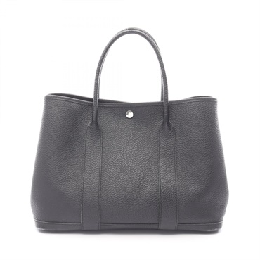 HERMES Garden party PM Tote hand Bag X Country leather SHW