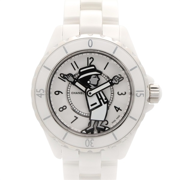 CHANEL J12 Mademoiselle Wrist Watch H5241 Automatic winding ceramic Used mens