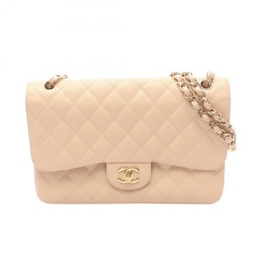 CHANEL Jumbo Matelasse 30 Classic Large W Flap chain Shoulder Bag A58600 leather