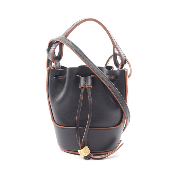 LOEWE Balloon Bag Nano crossbody Shoulder Bag A710R85X01 leather Black Used