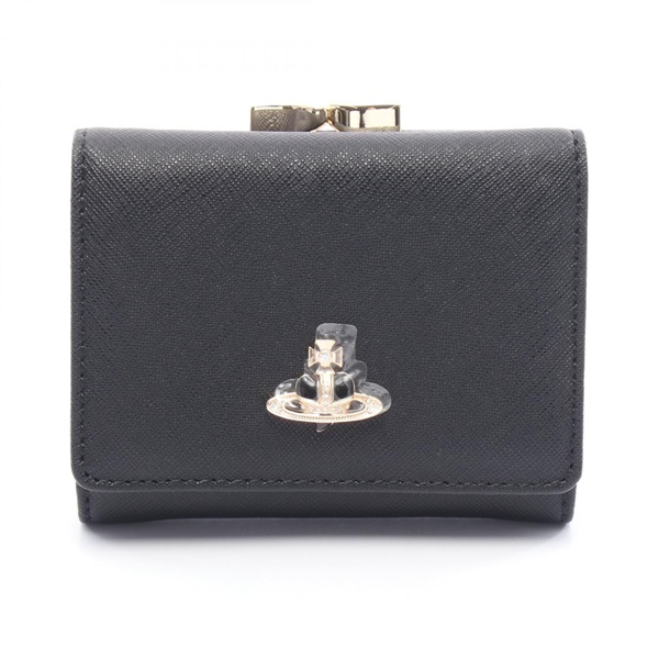 Vivienne Westwood SMALL FRAME WALLET Orb Tri-fold purse 51010018L0040N401 black