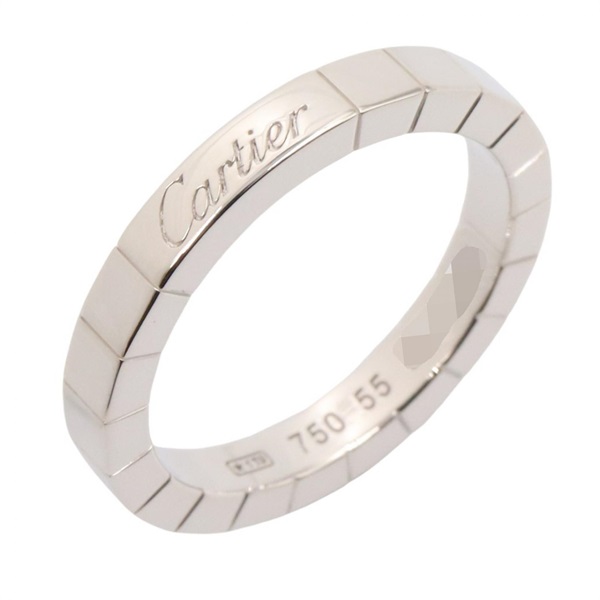 CARTIER Lanieres Ring 18KWG White Gold Used Women US size #7 #55