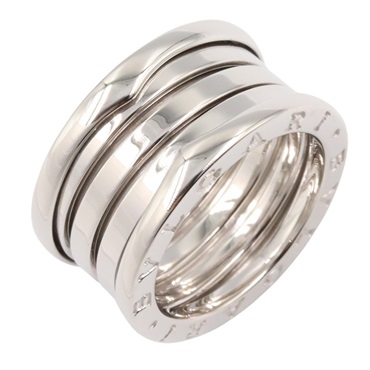 BVLGARI B.zero1 5 Bands Ring 18KWG White Gold Used Women US size #5.75 #52