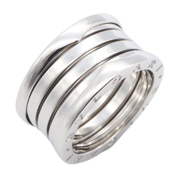 BVLGARI B-zero1 Ring 4 bands 18KWG White Gold Used unisex US size 6.5 #54