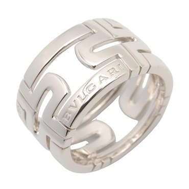 BVLGARI Parentesi Ring 18KWG White Gold Used Women US size #5.5 #51