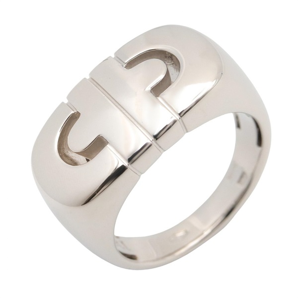 BVLGARI Parentesi Ring 18KWG White Gold Used Women US size #5.25 #50